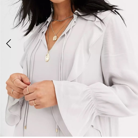 Mango Viscose Ruffle Dress - Picture 8 of 11